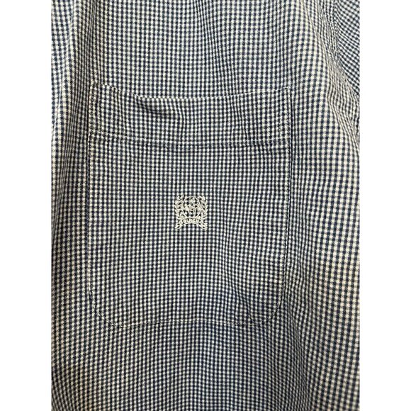 Cinch Shirt Mens Large Blue White Plaid Western Button Down Short Sleeve Cowboy - Picture 12 of 12